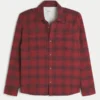 Cămașă din flanelă cu căptușeală termică, croială dreptă Cămașă din flanelă cu căptușeală termică, croială dreptă