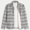 Cămașă din flanelă cu căptușeală termică, croială dreptă Cămașă din flanelă cu căptușeală termică, croială dreptă