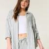 Cămașă oversized din amestec de in