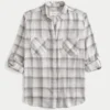 Cămașă oversized din flanel