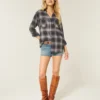 Cămașă oversized din flanel Cămașă oversized din flanel