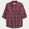 Cămașă oversized din flanel