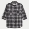 Cămașă oversized din flanel Cămașă oversized din flanel