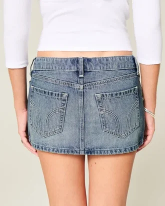 Fustă-pantalon micro din denim