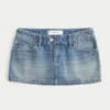 Fustă-pantalon micro din denim Fustă-pantalon micro din denim