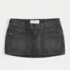Fustă-pantalon micro din denim Fustă-pantalon micro din denim