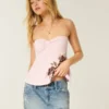 Fustă-pantalon micro din denim cu talie ultra joasă Fustă-pantalon micro din denim cu talie ultra joasă