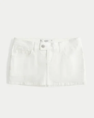 Fustă-pantalon micro din twill Fustă-pantalon micro din twill