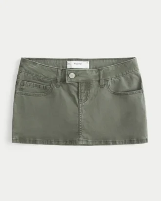Fustă-pantalon micro din twill