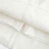 Fustă-pantalon mini din denim alb, cu talie joasă Fustă-pantalon mini din denim alb, cu talie joasă