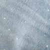 Fustă-pantalon mini din denim cu talie joasă, spălare medie și ținte Fustă-pantalon mini din denim cu talie joasă, spălare medie și ținte