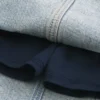 Fustă-pantalon mini din denim spălat deschis Fustă-pantalon mini din denim spălat deschis