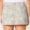 Fustă-pantalon mini din twill camuflaj cu talie joasă Fustă-pantalon mini din twill camuflaj cu talie joasă