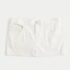 Fustă-pantalon mini din twill cu talie joasă și imprimeu fluture Fustă-pantalon mini din twill cu talie joasă și imprimeu fluture
