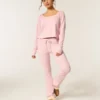 Gilly Hicks Always Cozy Waffle Bluză cu mâneci lungi și decolteu rotund Gilly Hicks Always Cozy Waffle Bluză cu mâneci lungi și decolteu rotund