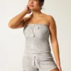 Gilly Hicks Mini pantaloni scurți confortabili cu model waffle Gilly Hicks Mini pantaloni scurți confortabili cu model waffle