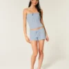 Gilly Hicks Mini pantaloni scurți confortabili cu model waffle Gilly Hicks Mini pantaloni scurți confortabili cu model waffle