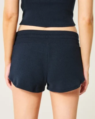 Gilly Hicks Mini pantaloni scurți confortabili cu model waffle