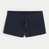 Gilly Hicks Mini pantaloni scurți confortabili cu model waffle Gilly Hicks Mini pantaloni scurți confortabili cu model waffle