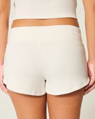 Gilly Hicks Mini pantaloni scurți confortabili din țesătură tip waffle