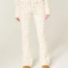 Gilly Hicks Pantaloni bootcut confortabili, cu model waffle Gilly Hicks Pantaloni bootcut confortabili, cu model waffle