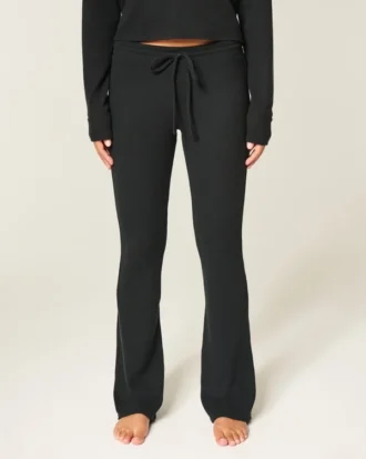 Gilly Hicks Pantaloni bootcut confortabili, cu model waffle