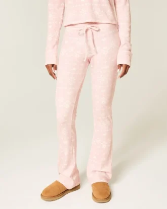 Gilly Hicks Pantaloni bootcut confortabili, cu model waffle