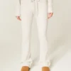 Gilly Hicks Pantaloni bootcut confortabili, cu model waffle Gilly Hicks Pantaloni bootcut confortabili, cu model waffle