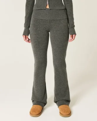 Gilly Hicks Pulover tricotat cu talie pliată și pantaloni bootcut