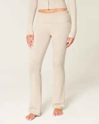 Gilly Hicks Pulover tricotat cu talie pliată și pantaloni bootcut