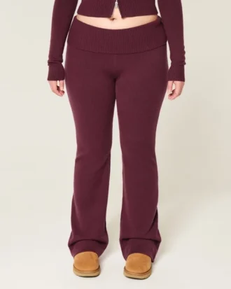 Gilly Hicks Pulover tricotat cu talie pliată și pantaloni bootcut