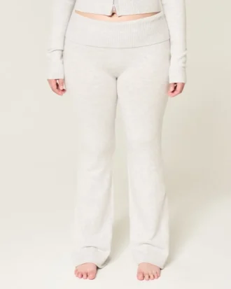 Gilly Hicks Pulover tricotat cu talie pliată și pantaloni bootcut