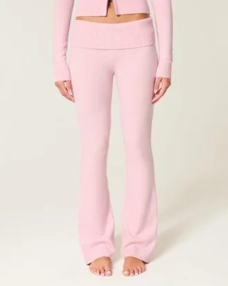 Gilly Hicks Pulover tricotat cu talie pliată și pantaloni bootcut
