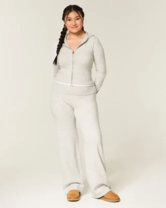 Gilly Hicks Pulover tricotat Pantaloni drepți cu talie pliată