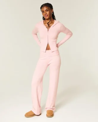 Gilly Hicks Pulover tricotat Pantaloni drepți cu talie pliată