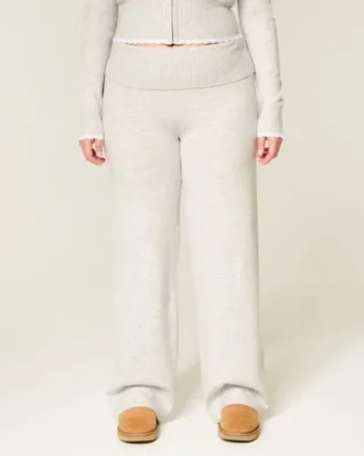 Gilly Hicks Pulover tricotat Pantaloni drepți cu talie pliată