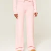 Gilly Hicks Pulover tricotat Pantaloni drepți cu talie pliată Gilly Hicks Pulover tricotat Pantaloni drepți cu talie pliată