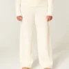 Gilly Hicks Pulover tricotat Pantaloni drepți cu talie pliată Gilly Hicks Pulover tricotat Pantaloni drepți cu talie pliată