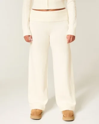 Gilly Hicks Pulover tricotat Pantaloni drepți cu talie pliată
