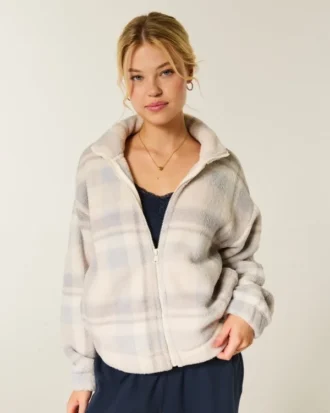 Hanorac cu fermoar Gilly Hicks Sherpa