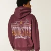 Hanorac cu glugă și fermoar Boxy Arizona State University Sun Devils Graphic Hanorac cu glugă și fermoar Boxy Arizona State University Sun Devils Graphic