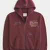 Hanorac cu glugă și fermoar Boxy Arizona State University Sun Devils Graphic Hanorac cu glugă și fermoar Boxy Arizona State University Sun Devils Graphic