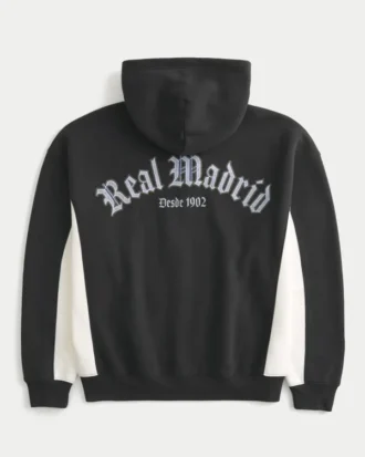 Hanorac cu glugă și fermoar Boxy Real Madrid CF Graphic
