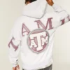 Hanorac cu glugă și fermoar Boxy Texas A&M University Aggies Graphic Hanorac cu glugă și fermoar Boxy Texas A&M University Aggies Graphic