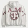 Hanorac cu glugă și fermoar Boxy Texas A&M University Aggies Graphic Hanorac cu glugă și fermoar Boxy Texas A&M University Aggies Graphic