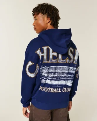 Hanorac cu glugă și fermoar Chelsea Football Club