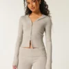 Hanorac cu glugă și fermoar Gilly Hicks Cozy Sweater-Knit Hanorac cu glugă și fermoar Gilly Hicks Cozy Sweater-Knit