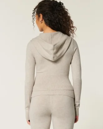 Hanorac cu glugă și fermoar Gilly Hicks Cozy Sweater-Knit