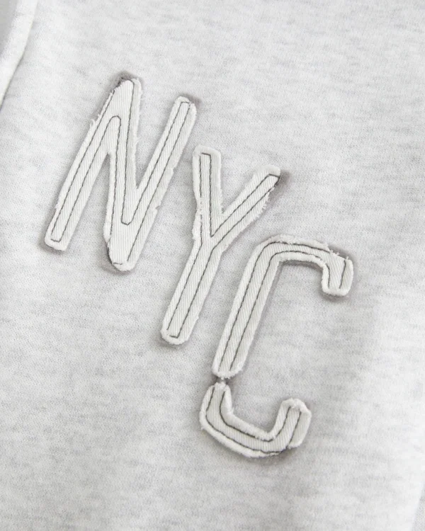 Hanorac cu glugă și fermoar NYC Graphic Hanorac cu glugă și fermoar NYC Graphic