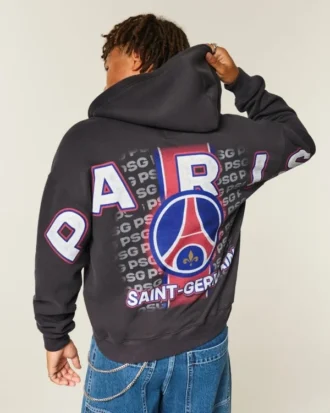 Hanorac cu glugă și fermoar Paris Saint-Germain F.C. Graphic